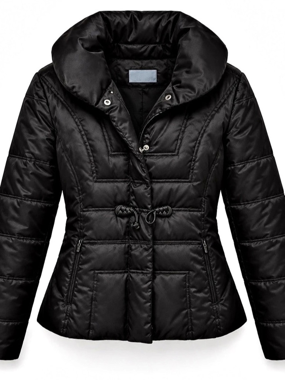 Michael Kors Quilted Puffer Jacket in Black Size Small